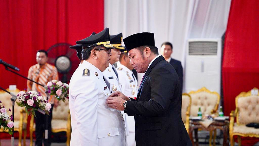 Dr H Ahmad Rizali M A Resmi Jabat Pj Bupati Muara Enim