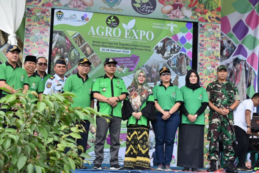 Plt Bupati Muara Enim Buka Agro Expo dan Launching Agenda 22 Colorfull Muara Enim Festival 2020