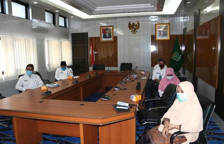 Vidcon Pemkab Muara Enim dengan Kemendagri RI