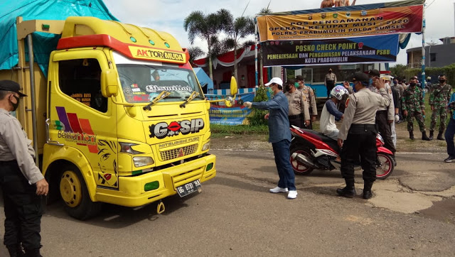 POS pengecekan di Prabumulih