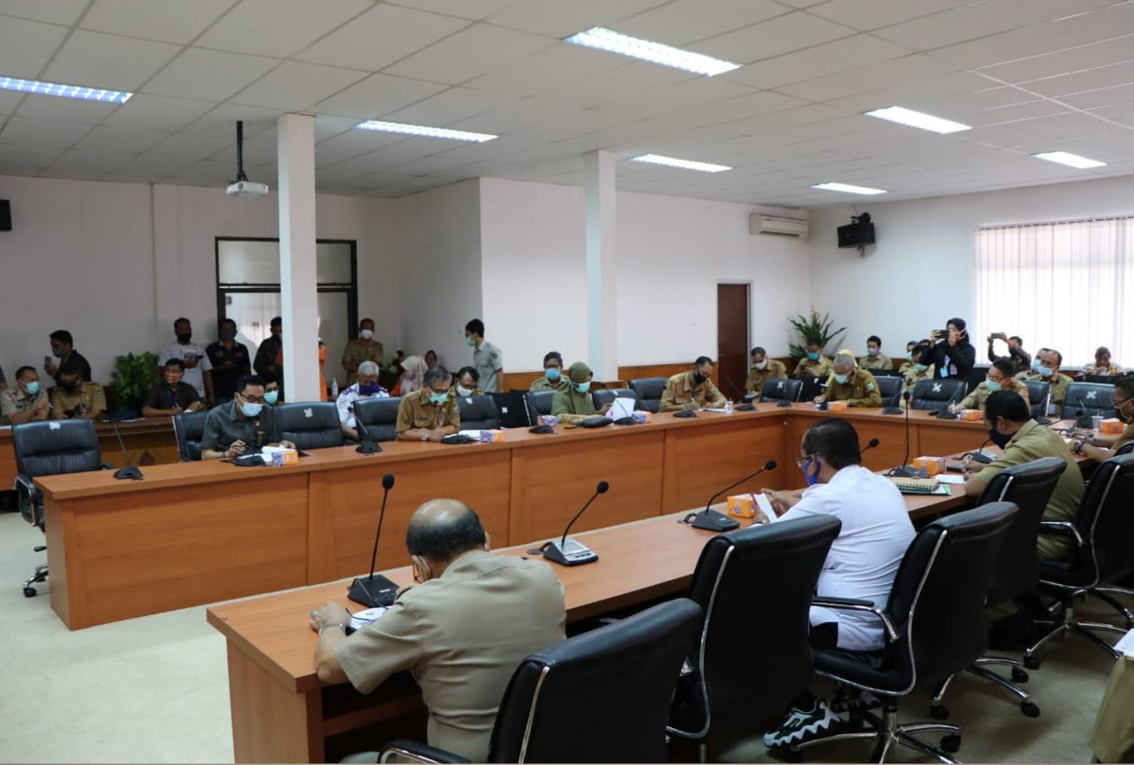 Rapat Evaluasi Gugus tugas Covid-18 Kabupaten Muara Enim