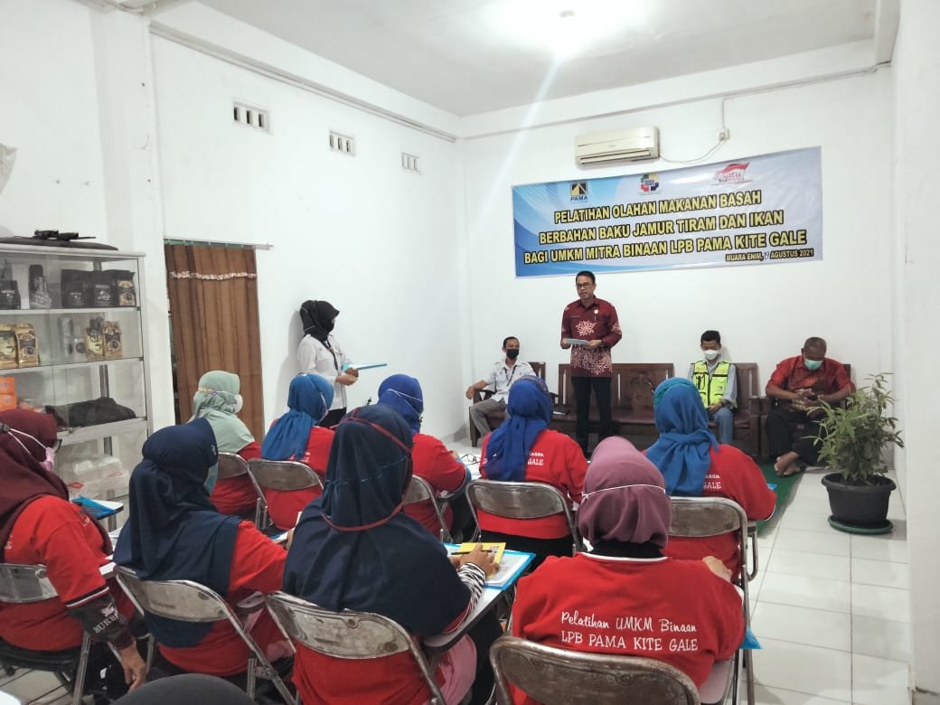 PAMA latihan Pelatihan wirausaha yang diikuti UMKM binaan PAMA