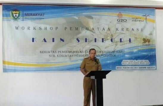 DPEK-Gelar-Workshop-Pembuatan-Kain-Shibori DPEK Muara Enim Gelar Workshop Pembuatan Kain Shibori