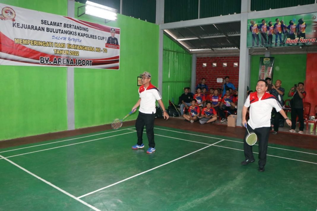 Plh. Bupati Buka Turnamen Bulu Tangkis Perdana Kapolres Cup