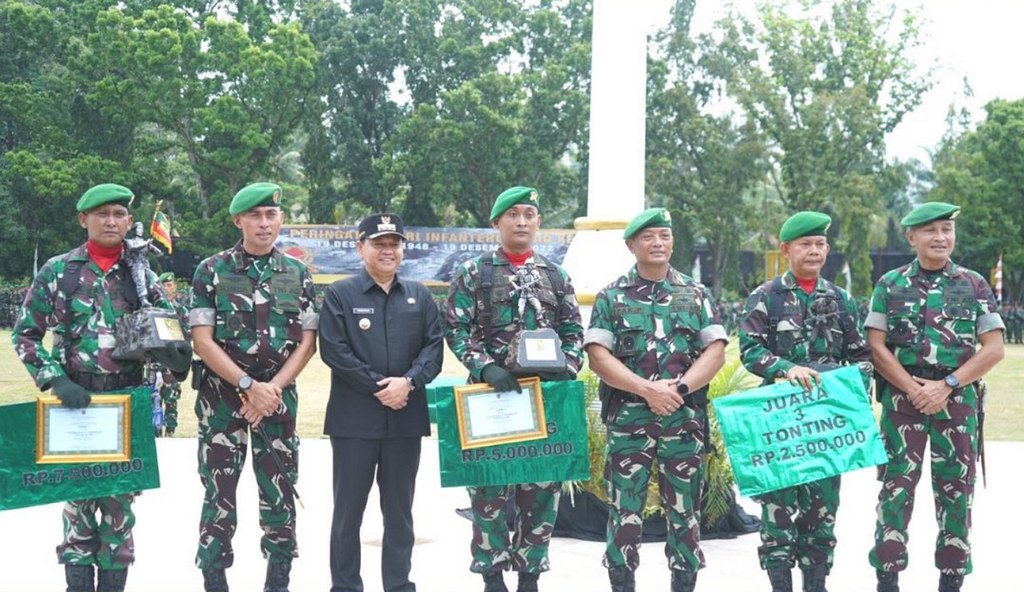 PJ Bupati Muara Enim Hadiri Peringatan Hari Infanteri TNI AD ke-74