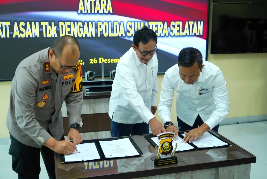 PTBA dan Polda Sumsel Sepakati Kerja Sama Pengamanan Obvitnas