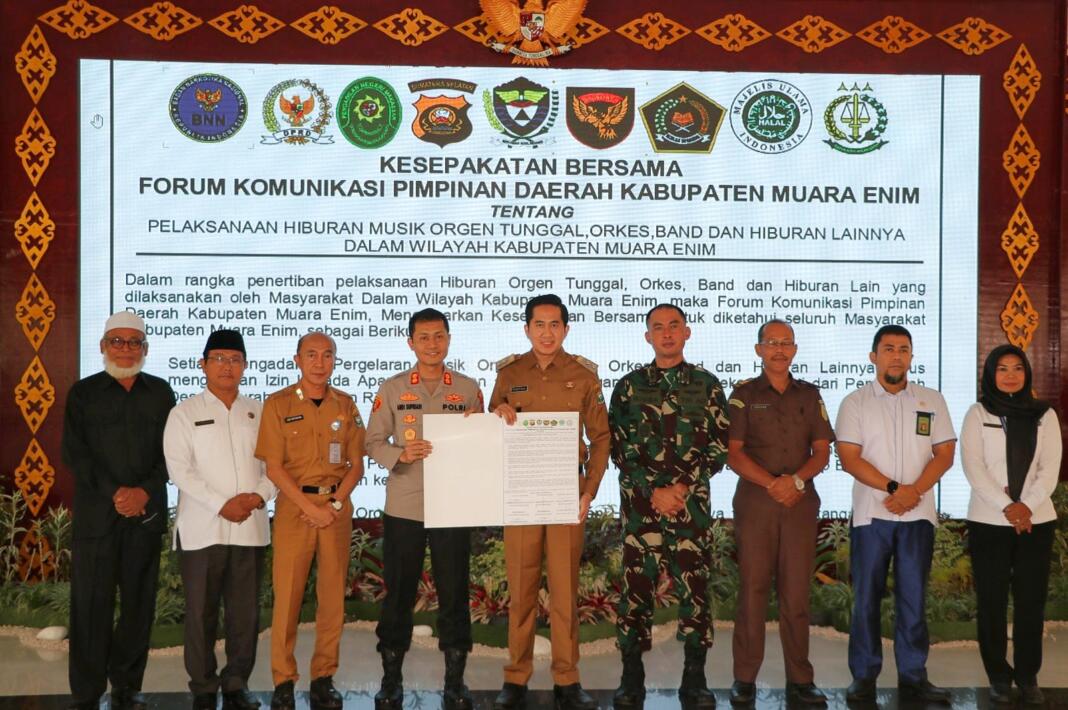 Penandatanganan Kesepekatan Bersama Pelaksanaan Hiburan Orgen Tunggal