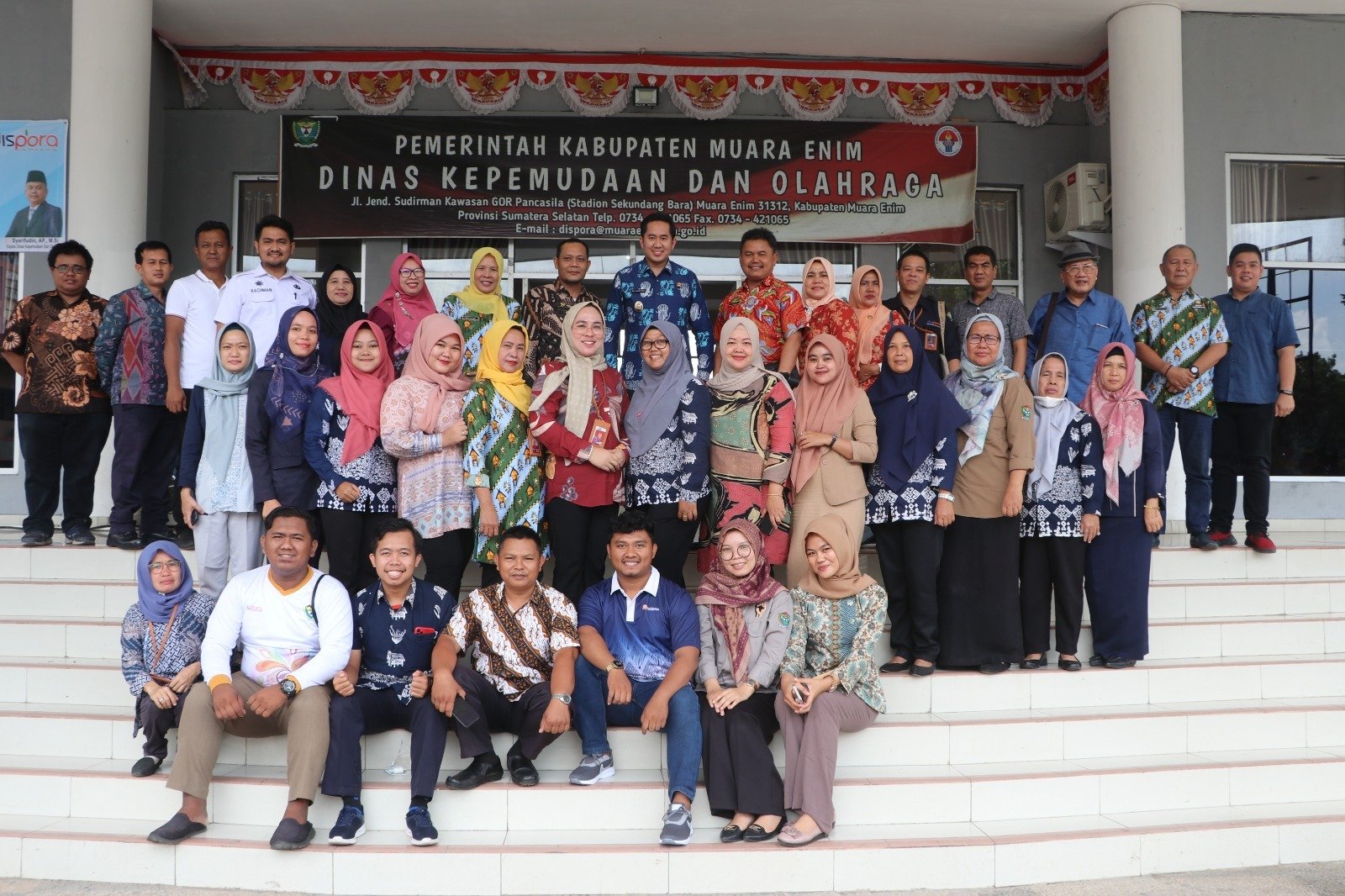 Plt Bupati Muara Enim Ahmad Usmarwi Kaffah Mengunjungi DInas Pemuda dan Olahraga Muara Enim