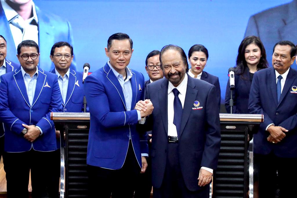 Surya Paloh berkunjung ke Demokrat dan langsung diterima oleh AHY