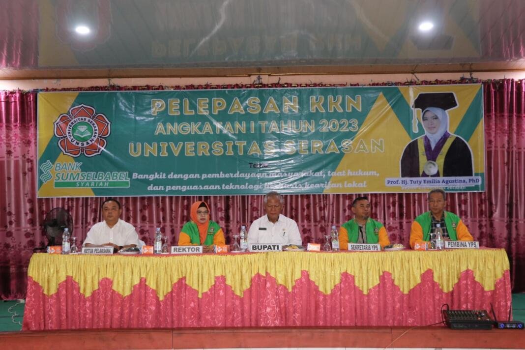 Pelepasan KKN Angkatan I Universitas Serasan Muara Enim tahun 2023
