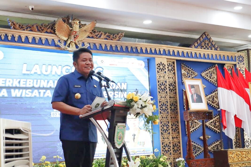 Wujudkan Lingkungan Bebas Narkoba, Gubernur Sumsel dan BNN Lauching Perkebunan Bersinar dan Desa Wisata Tematik Bersinar