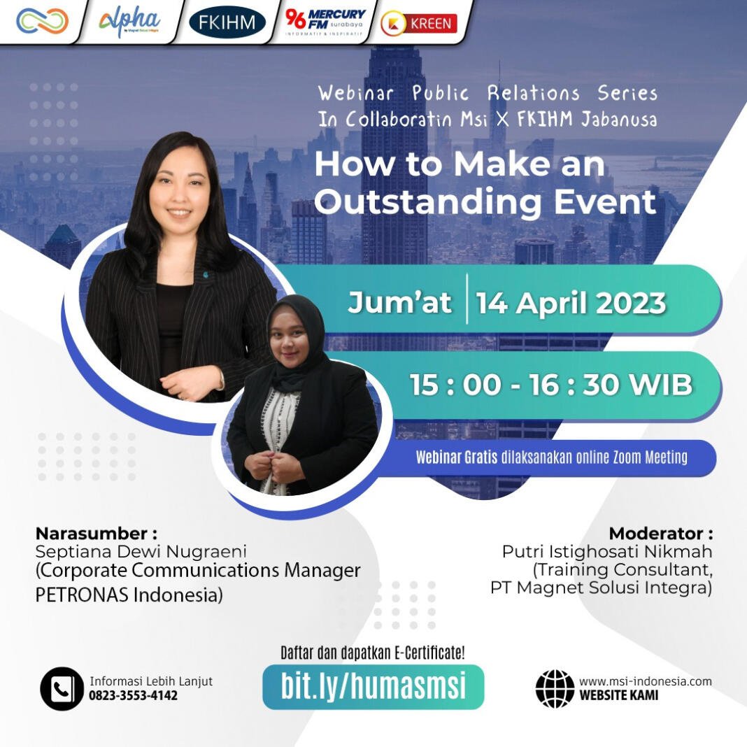 Webinar Cara Menciptakan Event yang Outstanding