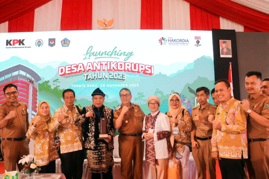 Acara Peluncuran Desa Antikorupsi Tahun 2023 di Desa Tengin Baru, Sepaku, Penajam Paser Utara, Kalimantan Timur