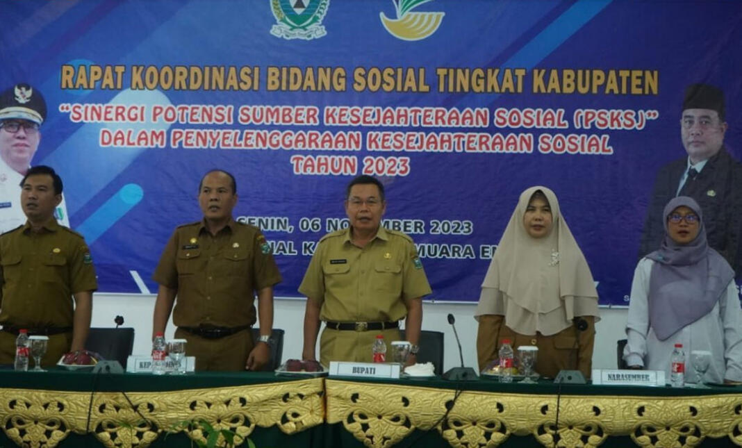 Asisten I H Emran Tabrani Buka Rakor Bidang Sosial Tingkat Kabupaten Muara Enim Tahun 2023