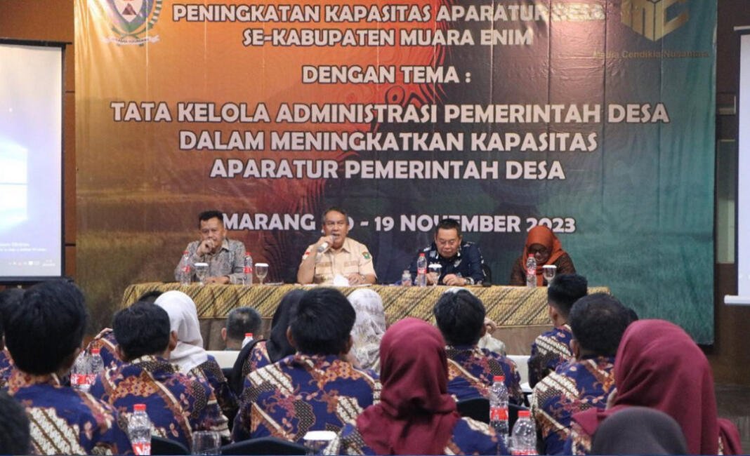 Dinas PMD Muara Enim Mengadakan Bimtek Penyelenggaraan Administrasi Pemerintah Desa di Hotel Grand Dhika Semarang