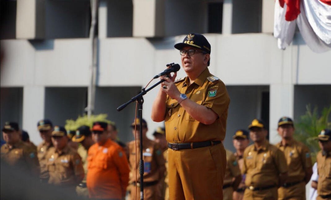 Pj Bupati Rizali Pimpin Apel Gabungan Tekankan Netralitas Bagi ASN pada Pemilu 2024
