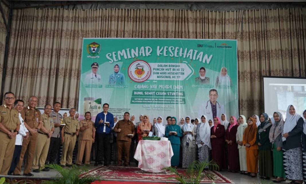 Sekda Muara Enim Hadiri Perayaan HUT IBI ke-72 dan Hari Kesehatan Nasional ke-59 di Gedung Kesenian Putri Dayang Rindu
