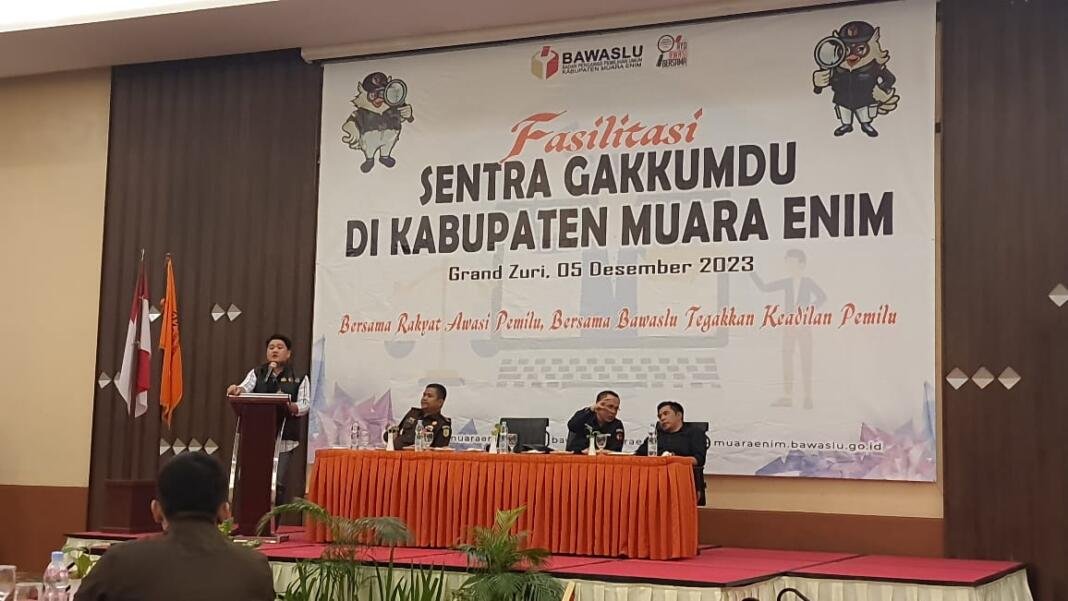 Awasi Kampanye Pemilu 2024, Bawaslu Muara Enim Fasilitasi Sentra Gakkumdu