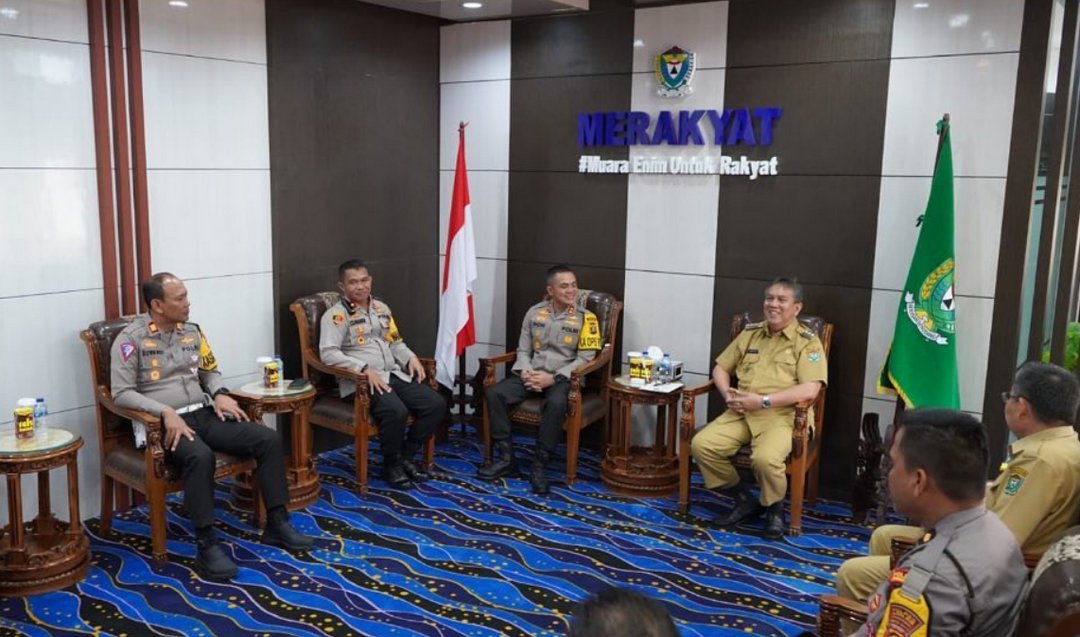 Pj Bupati Muara Enim Ajak Polri Bersinergi Hadapi Pemilu 2024 Mendatang