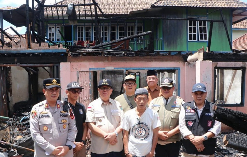 Lokasi Kebakaran Rumah Warga di Desa Karang Agung, Lubai Ulu
