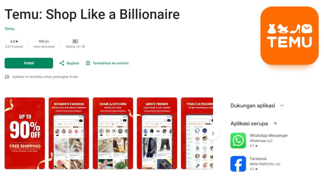 Aplikasi Temu dari China dianggap ancaman serius bagi UMKM Indonesia