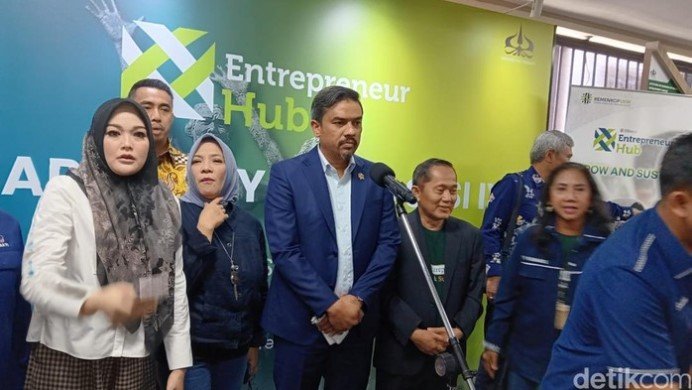 Menteri UMKM Maman Abdurrahman dalam acara Enterpreneur HUB. foto: Dok. Detikcom