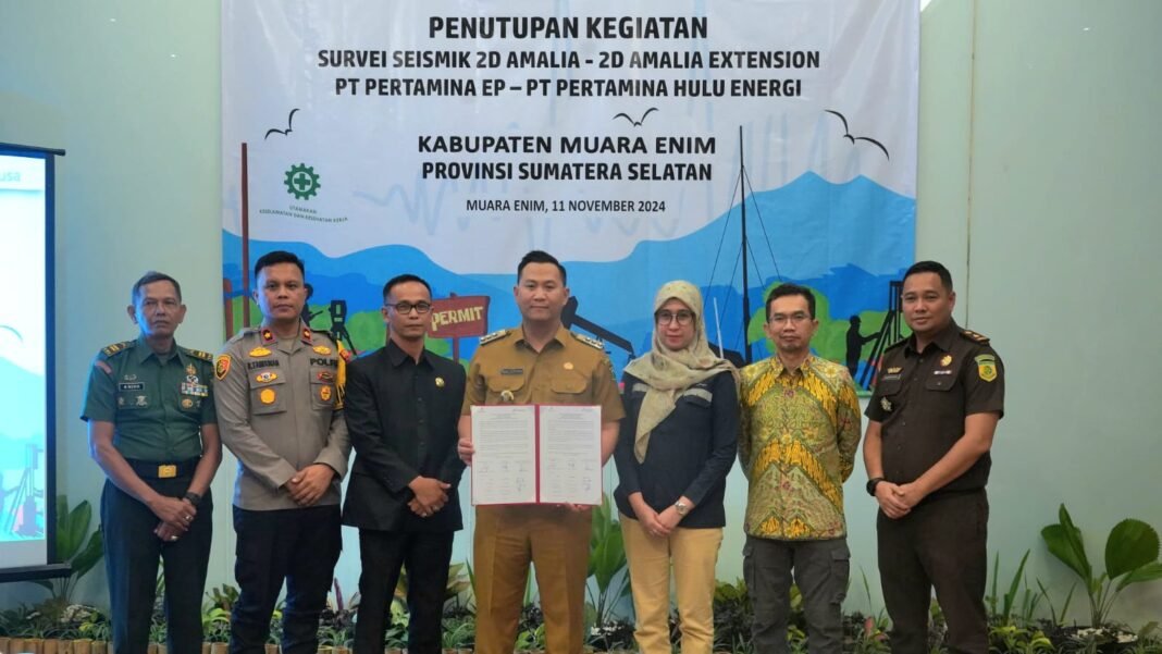 Tutup Survei Seismik 2D, Pj. Bupati Harapkan Cadangan Migas Muara Enim Segera Dieksplorasi.