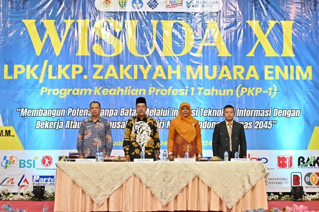 LKP/LPK Zakiyah Gelar Wisuda XI di Gedung Evi Medaria
