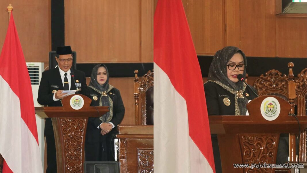 Bupati dan Wakil Bupati Muara Enim Sampaikan Pidato Perdana di DPRD