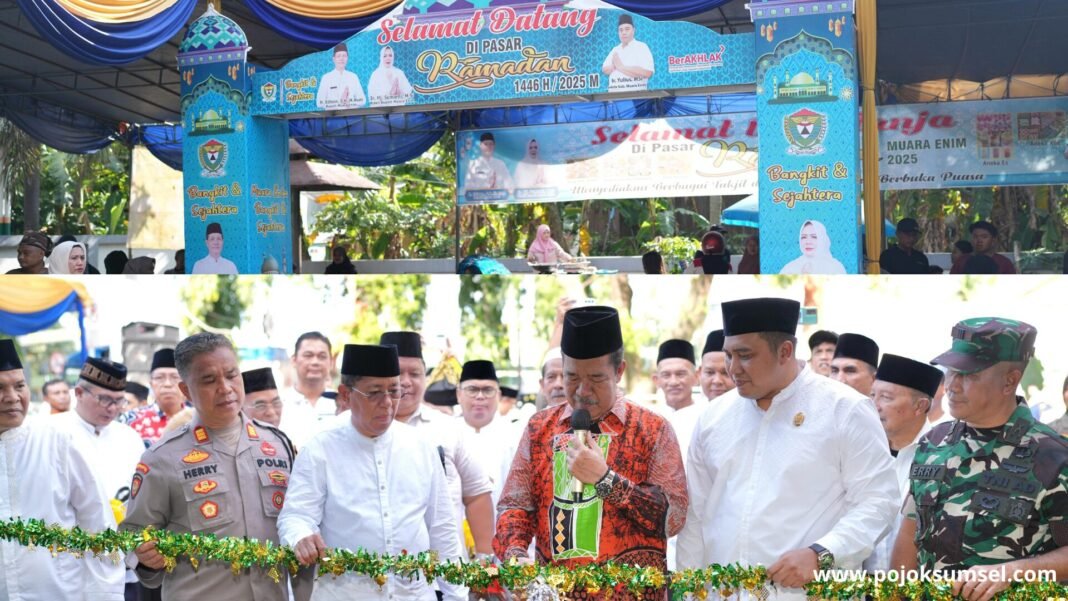 Pasar Ramadan 1446 H Muara Enim Resmi Dibuka oleh Asisten Pemerintahan dan Kesejahteraan Rakyat (Kesra), Ir. H. Mat Kasrun, M.Si