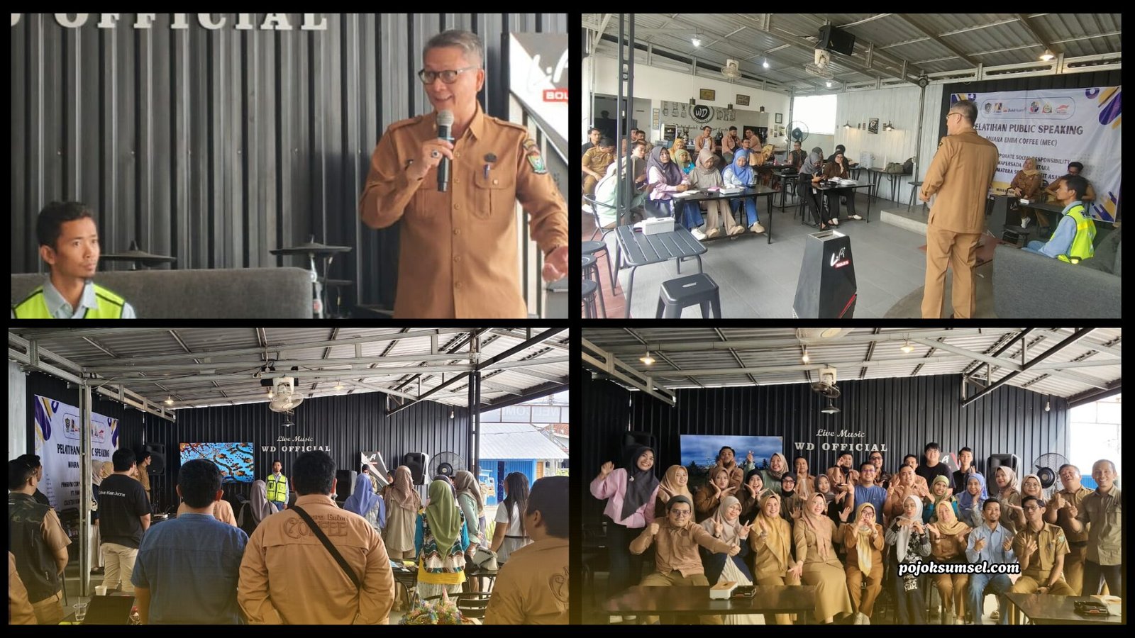Keseruan Komunitas Muara Enim Coffee Ikuti Pelatihan Public Speaking